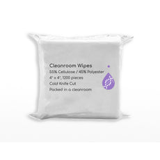 LabClean Wipe Cellulose/Polyester 4"x4"- Cleanroom Nonwoven Wipes - Case of 12,000