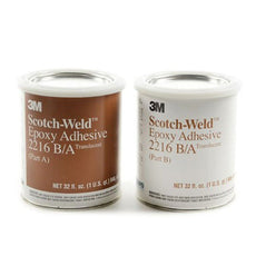 3M Scotch-Weld 2216 Epoxy Adhesive Clear 2 oz Tube Kit - 2216 CLEAR QUART KIT
