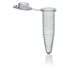 Brandtech Microcentrifuge Tube w/lid, clear, 1.5mL, sterile, pack of 250 - MTS15