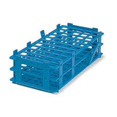 Brandtech Test Tube Rack, blue, 55 tubes to dia.18mm, 5x11, pack of 5 - 4340011