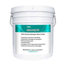 DuPont MOLYKOTE® 3452 Chemical Resistant Valve Lubricant White 4.5 kg Pail - 3452 GRSE 4.5KG PAIL