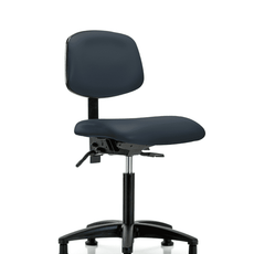Vinyl Chair - Medium Bench Height with Stationary Glides in Imperial Blue Trailblazer Vinyl - VMBCH-RG-T0-A0-NF-RG-8582