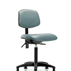 Vinyl Chair - Medium Bench Height with Stationary Glides in Storm Supernova Vinyl - VMBCH-RG-T0-A0-NF-RG-8822