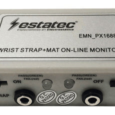 Impedance Monitor, 2 Operators Or 2 Mats Or 1 Operator + 1 Mat (For Single Wire Wrist Straps) - EMN-PX1688
