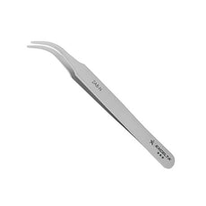 Excelta Tweezers - Curved Tapered Flat Point - Nickel Silver  - 2AB-N