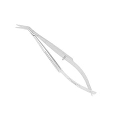 Excelta Scissors - Micro Self-Opening - Angled - SS - Blade Length .38" - 349B