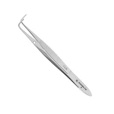 Excelta Forceps - Laboratory - Curved - SS - Tip Serrations - F-2-SE