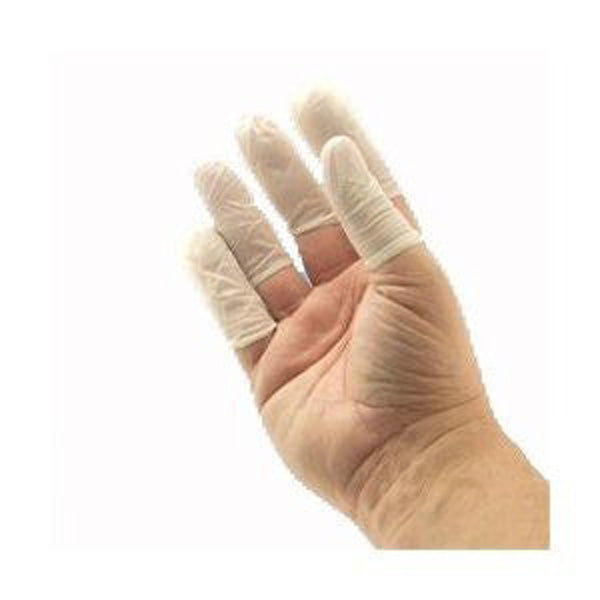 Powder Free Nitrile Finger Cots, Unrolled, Natural, Small, 720/pack