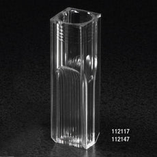 ** NEW & IMPROVED ** Cuvette, Semi-Micro, 2.9mL, with 2 Clear Sides, PS, 100/Tray, 5 Trays/Unit-112117-500