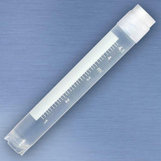 CryoCLEAR vials, 5.0mL, STERILE, External Threads, Attached Screwcap with Co-Molded Thermoplastic Elastomer (TPE) Sealing Layer, Round Bottom, Self-Standing, Printed Graduations, Writing Space and Barcode, 50/Bag-3015-50