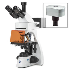 bScope Trinocular Compound Microscope For Led, Fluorescence, 10X/22Mm Eyepiece WithCamera - EBS-3153-PLFI-DC18