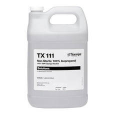 Texwipe 100% Isopropanol, Non-Sterile 1 gallon (3.8L) bottle, 4 bottles/case - TX111