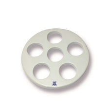 Porcelain Desic Plate, Lg Holes, 140mm - JDP140
