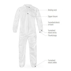 CleanMax Select Clean Manufactured Collared Disposable Coverall - SBC417CS-LG