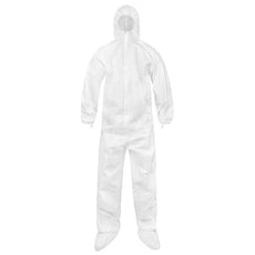 CleanMax Clean Manufactured Disposable Coveralls Non-Sterile, with Attached Hood and Boots, 3XL, 25/CS - CTL414CM-3X