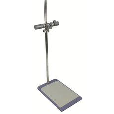 Plate stand with support rod and clamp. 12inches x 8inches. Rod length 26inches. - 18900131