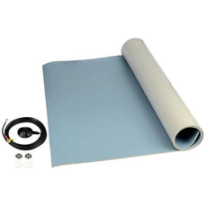 SCS Mat Roll, 3-Layer Vinyl, 8200 Series, Blue, 0.140"X24"X24' - 8264