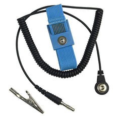 SCS Wrist Strap, Adjustable, Fabric, Blue, 6' Cord - ECWS61M-1