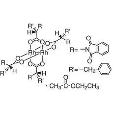 Tetrakis[N-phthaloyl-(S)-phenylalaninato]dirhodium Ethyl Acetate Adduct, 100MG - T1551-100MG