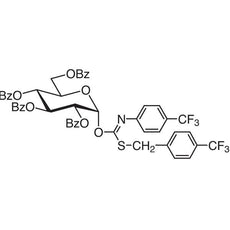 2,3,4,6-Tetra-O-benzoyl-alpha-D-glucopyranosyl p-Trifluoromethylbenzylthio-N-(p-trifluoromethylphenyl)formimidate, 1G - T1991-1G