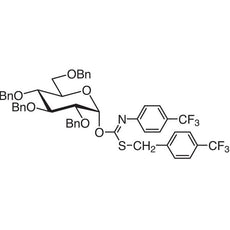 2,3,4,6-Tetra-O-benzyl-alpha-D-glucopyranosyl p-Trifluoromethylbenzylthio-N-(p-trifluoromethylphenyl)formimidate, 1G - T1999-1G