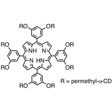 5,10,15,20-Tetrakis[3,5-bis(per-O-methyl-alpha-cyclodextrin-6-yloxy)phenyl]-21H,23H-porphine, 10MG - T2452-10MG