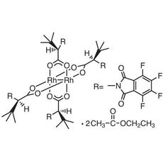 Tetrakis[N-tetrafluorophthaloyl-(R)-tert-leucinato]dirhodium Bis(ethyl Acetate) Adduct, 50MG - T2660-50MG