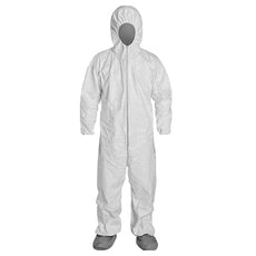 Tyvek Coveralls with hood/boots and Elastic Wrist case/25 XXlarge (2XL) - APP0030-2XL