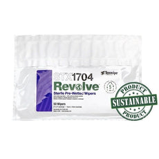 Texwipe REVOLVE, Dry, Sterile Wiper 4" x 4" Sealed edge, 2500 wipers/Cs - STX1704