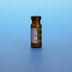 2.0mL Amber Vial 12x32mm White Graduated Spot 11mm Snap/Crimp