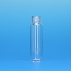 20mL Amber Vial 23x75mm Flat Bottom 20mm Beveled Crimp