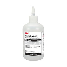 3M Scotch-Weld SF100 Super Fast Instant Cyanoacrylate Adhesive Clear 1 lb Bottle - SF100-454 1LB BOTTLE