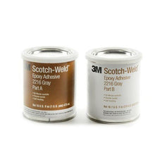 3M Scotch-Weld 2216 Epoxy Adhesive Gray 1 qt Can Kit - 2216 GRAY PINT KIT