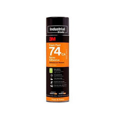 3M Foam Fast 74 Low VOC Spray Adhesive Clear 19 oz Aerosol - 74CA SPRAY 19OZ