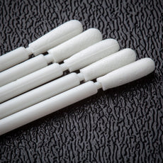 Foamtec UltraSOLV® Semi-Flexible Small Bulb Tip Static Dissipative Foam Swabs w/ ESD Safe Handle - 12,500 Swabs/Case - HT1902-500