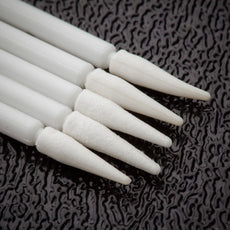 Foamtec UltraSOLV® Semi-Flexible Micro Spear Tip Static Dissipative Foam Swabs w/ ESD Safe Handle - 12,500 Swabs/Case - HT1950-500