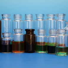 20mL Amber Vial 23x75mm Beveled Bottom 20mm Beveled Crimp