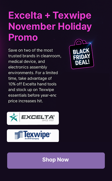 Excelta + Texwipe November Holiday Promo