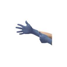 Ansell Micro-Touch Nitrafree Blue Nitrile - Size 8.5-9.0 in - Palm 2.8mil - Finger 3.9mil Size L Cs/2,000 - 841285