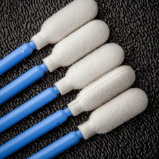 Foamtec CleanWIPE® Flexible Medium Cylinder Foam Tip Swabs - 8,000 Swabs/Case - HT1001