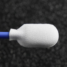 Foamtec MiraSWAB® Rigid Large Oval Microfiber Over Foam Tip Swabs - 4,000 Swabs/Case - HT1500FC-500