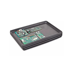 LabClean 2-Layer ESD Rubber Tray Mat w/Rounded Corners, Textured Surface, 16" x 24"