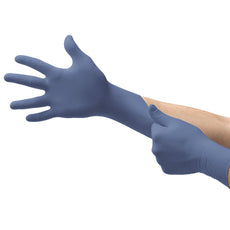 Ansell Micro-Touch Nitrafree Blue Nitrile - Size 8.5-9.0 in - Palm 2.8mil - Finger 3.9mil Size L Cs/2,000 - 841285