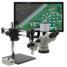 Aven Stereo Zoom Trinocular Microscope SPZV-50 [6.7x 50x] - 26800B-706