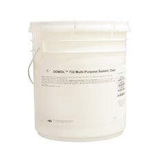 Dow DOWSIL 732 Multi-Purpose Sealants Silicone Clear 17.7 kg Pail - 732-17.7KG CLR MIL-A-46106