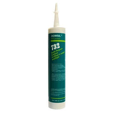 Dow DOWSIL 732 Multi-Purpose Sealants Silicone Aluminum 300 mL Cartridge - 732-300ML ALUM MIL-A-46106