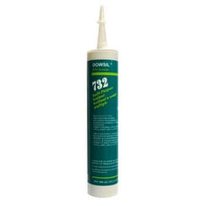 Dow DOWSIL 732 Multi-Purpose Sealants Silicone Black 300 mL Cartridge - 732-300ML BLK MIL-A-46106