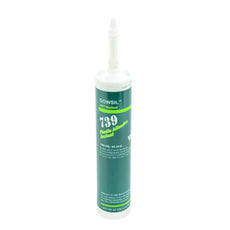 Dow DOWSIL 739 Silicone Adhesive Plastic Bonding Black 300 mL Cartridge - 739 PLASTIC ADH BLK 300ML