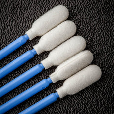 Foamtec CleanWIPE® Flexible Medium Cylinder Foam Tip Swabs - 8,000 Swabs/Case - HT1001