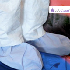 LabClean Shoe Cover w/Non---Skid Bottom, 18 x 43 cm, Color:  Blue --- 17" (XL)